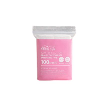 Nature Skin Embossing Beauty Cotton Puff 100 Sheets